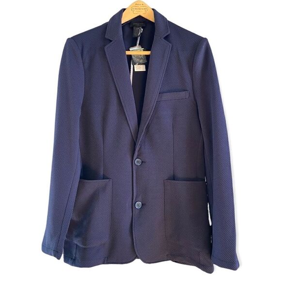 Magaschoni Man Casual Knit Navy Blazer S NWT - Picture 1 of 6